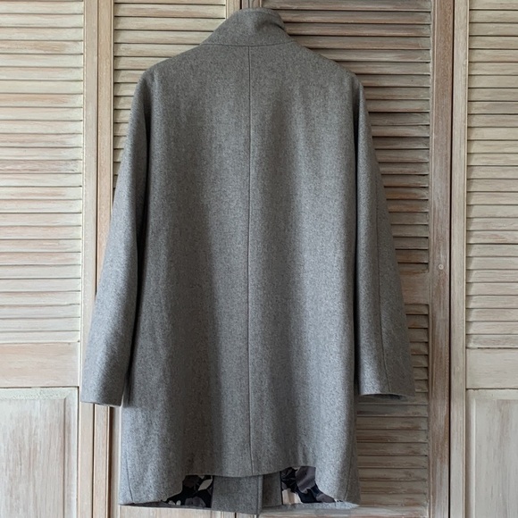 VINCE CAMUTO funnel wool blend fully lined coat jacket full zipper coat grey 1X - Picture 3 of 14